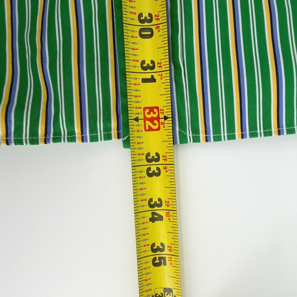 Polo Ralph Lauren Mens XL Classic Fit Striped Cotton Button Down Shirt Green - Picture 8 of 8